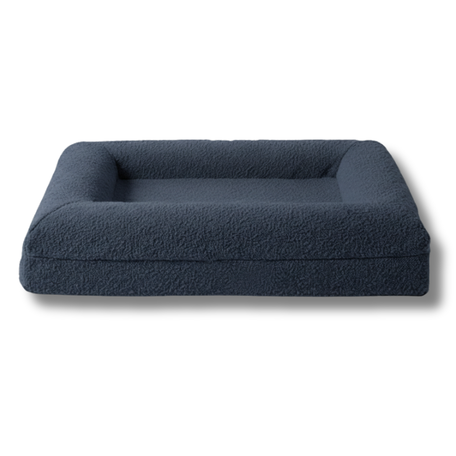 dark grey pet bed on a white background